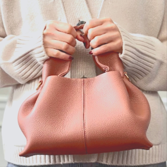 Polene Neuf Mini bag in blush colour - Picture 4 of 4